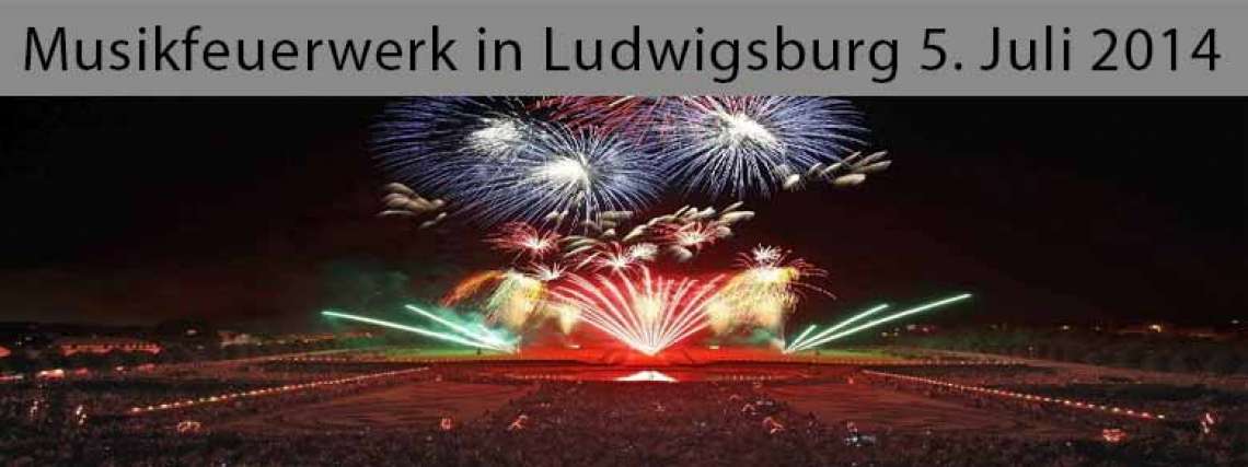 Musikfeuerwerk in Ludwigsburg 5. Juli 2014