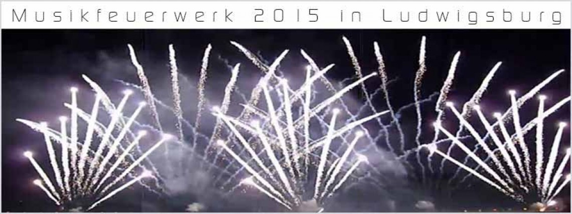 Musikfeuerwerk in Ludwigsburg 4. Juli 2015