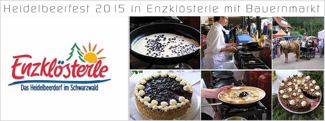Heidelbeerfest 2015 in Enzklösterle mit Bauernmarkt